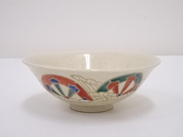 JAPANESE TEA CEREMONY / TEA BOWL CHAWAN / KYO WARE 